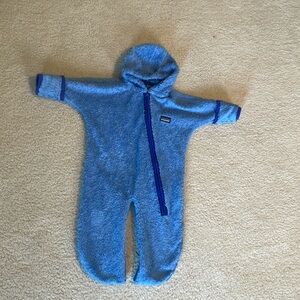 Patagonia Blue Fleece bunting 6 months